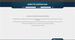 Desktop Screenshot of berettadownload.com